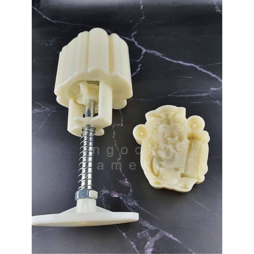 NQ75-864 - KHUÔN LÒ XO BÁNH TRUNG THU / BÁNH DỨA  HÌNH THẦN TÀI