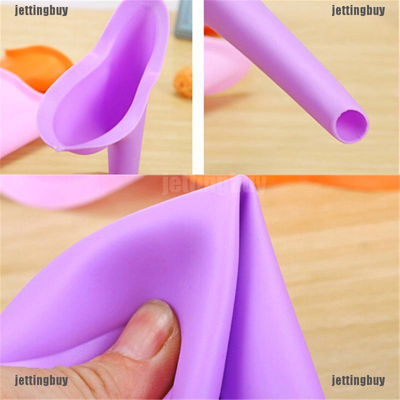 JETTING Dụng cụ hỗ trợ đi vệ sinh bằng silicon thiết kế tiện dụng cho nữ khi du lịch