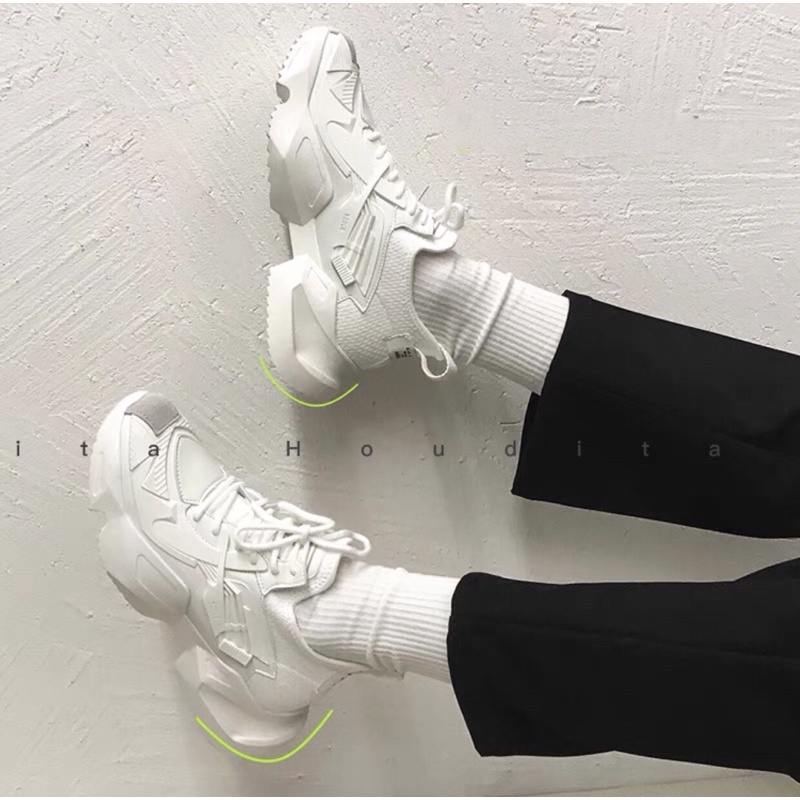 Giày Thể Thao Nam Đẹp Sneaker Trắng Chính Hãng - HOUDITA - C-BT07