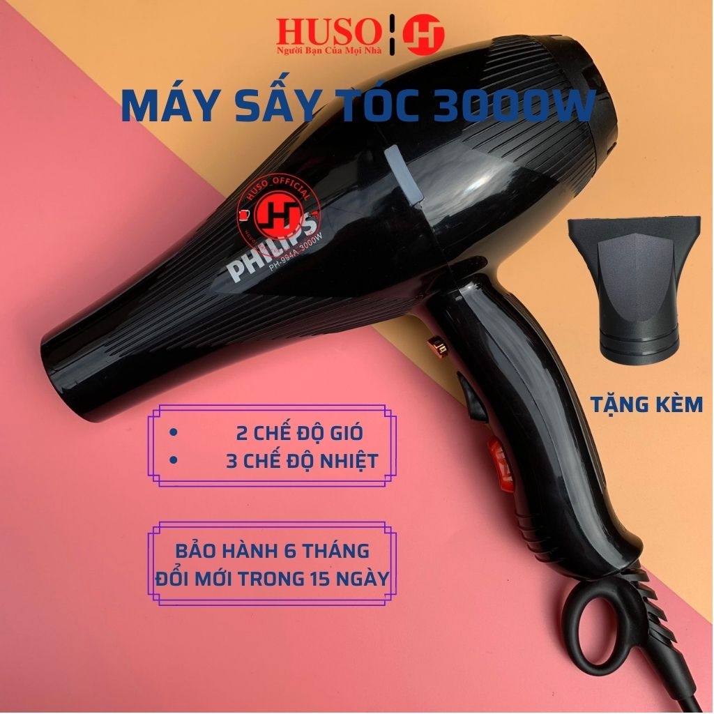 Máy sấy tóc PH - 994A máy sấy 2 chiều nóng lạnh ,2 chế độ gió, 3 chế độ nhiệt, công suất lớn có kèm đầu thổi