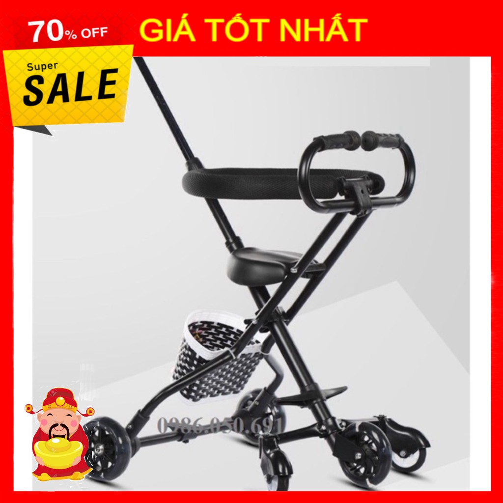 [ GIÁ TỐT NHẤT ] Xe Đẩy 5 bánh gấp gọn [ HÀNG CHÍNH HÃNG ]