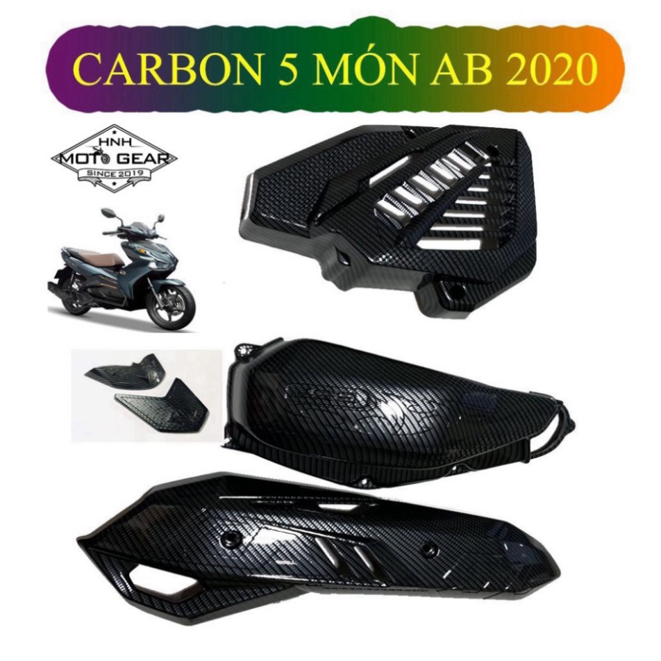Ốp Carbon Cho AB ( Air Blade ) 2020 Bộ 6 Món