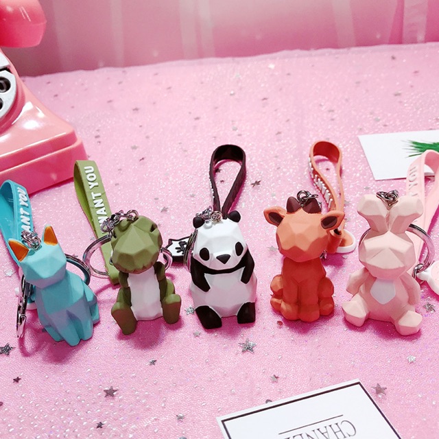 Móc khoá hình thú 3D cute