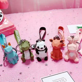 Móc khoá hình thú 3D cute