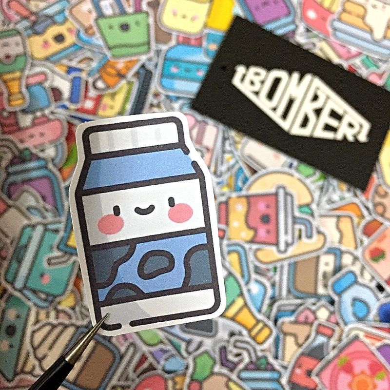 Sticker decal  siêu cưng theo chủ đề D.FACE / GLX.Cute / Kawaiiii / Ngẫu Nhiên