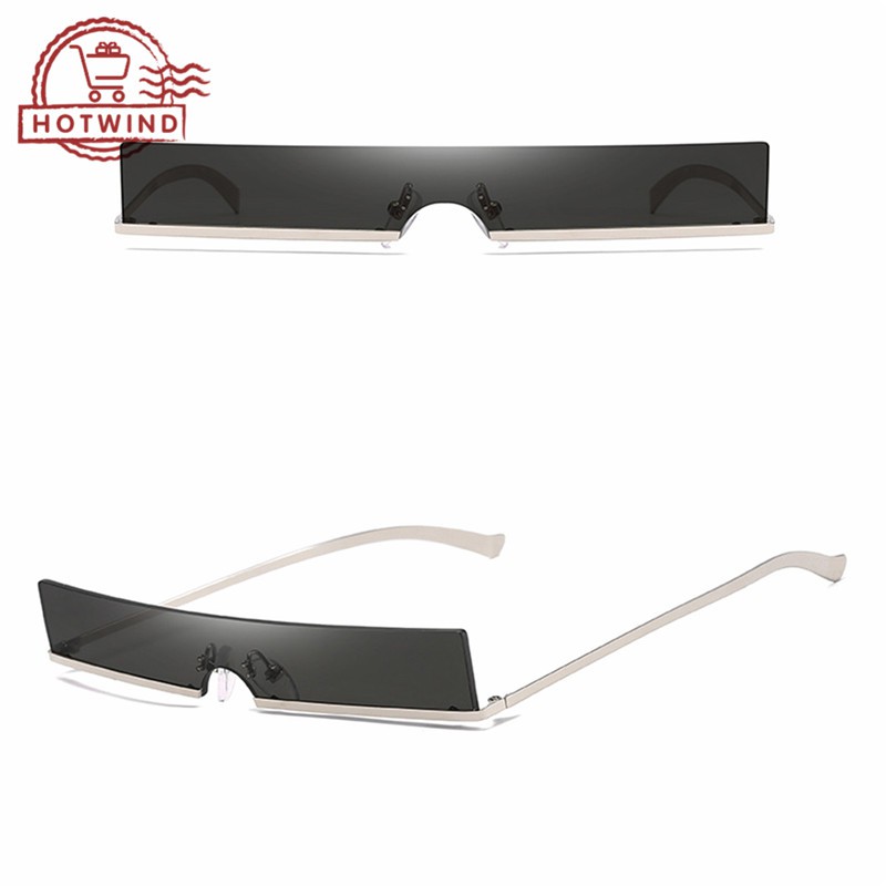 Kính mát gọng kim loại chữ nhật phong cách vintage