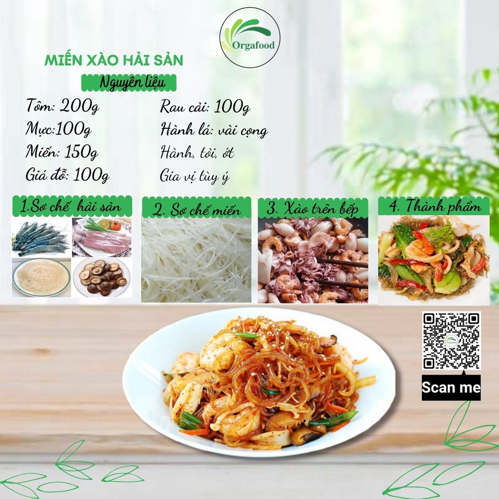 Miến dong Nam Hải đặc sản làng so 500g LOẠI 1 dành cho người tiểu đường ăn kiêng Orgafood EAT CLEAN hỏa tốc nội thành