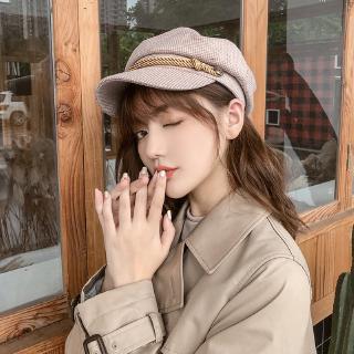 Fashion simple octagonal beret hat for women