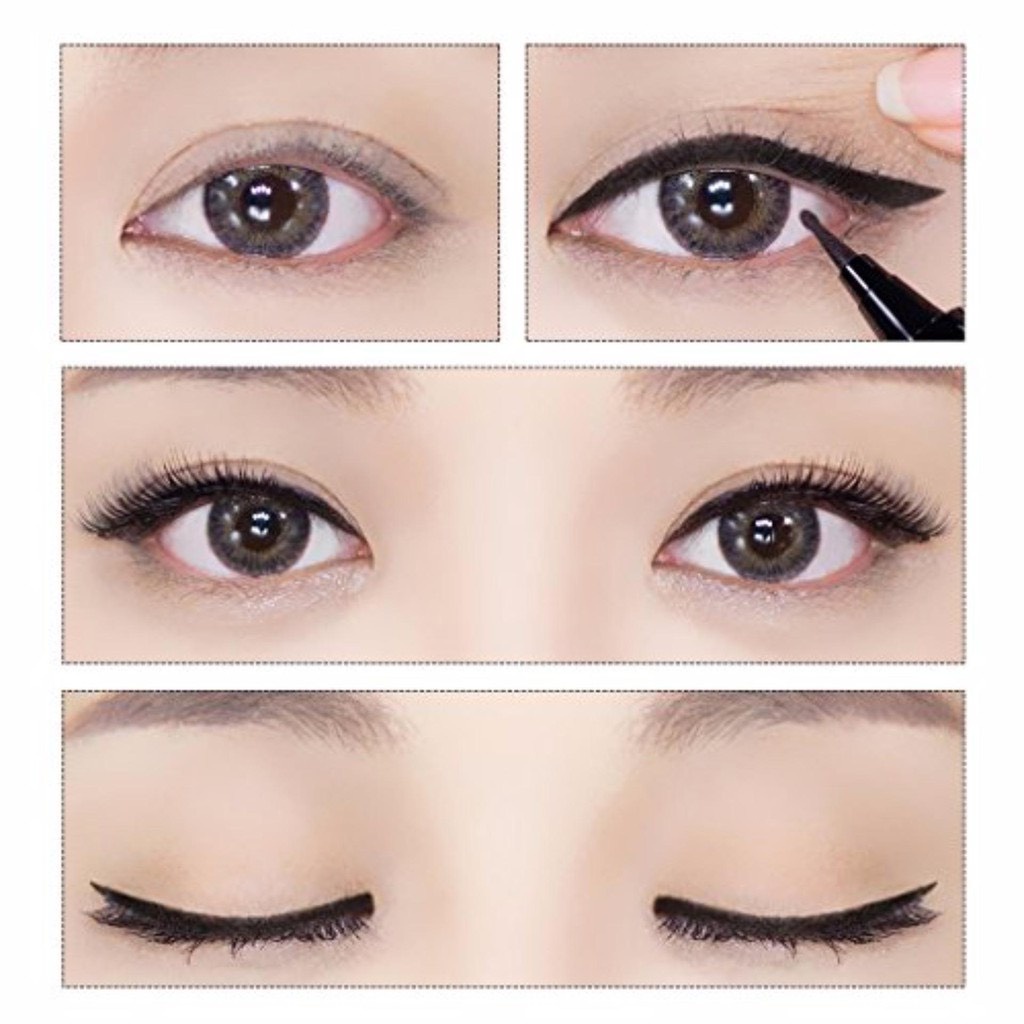 Bút Kẻ Mắt Nước Karadium Waterproof Brush Liner Black 0.55g