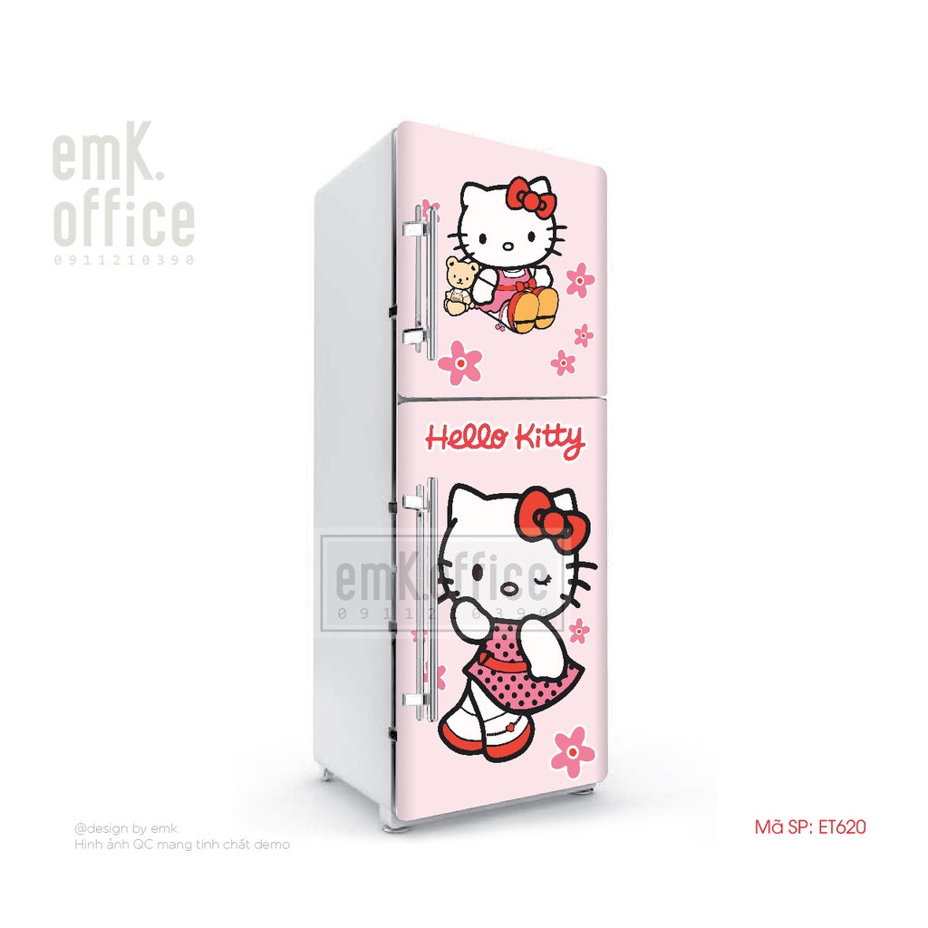 Decal dán tủ lạnh, miếng dán tủ lạnh mẫu cute - CB9