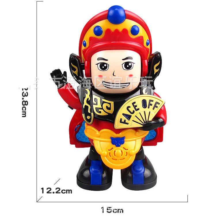 Robot Nhảy Múa Lật Mặt Thay Đổi Khuôn Mặt Có Nhạc Và Chiếu Sáng Theo Phong Cách Kịch Tứ Xuyên