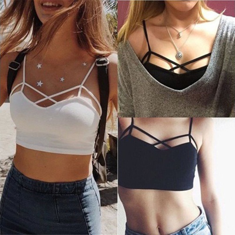 Bra phối dây chéo ngực nữ tính