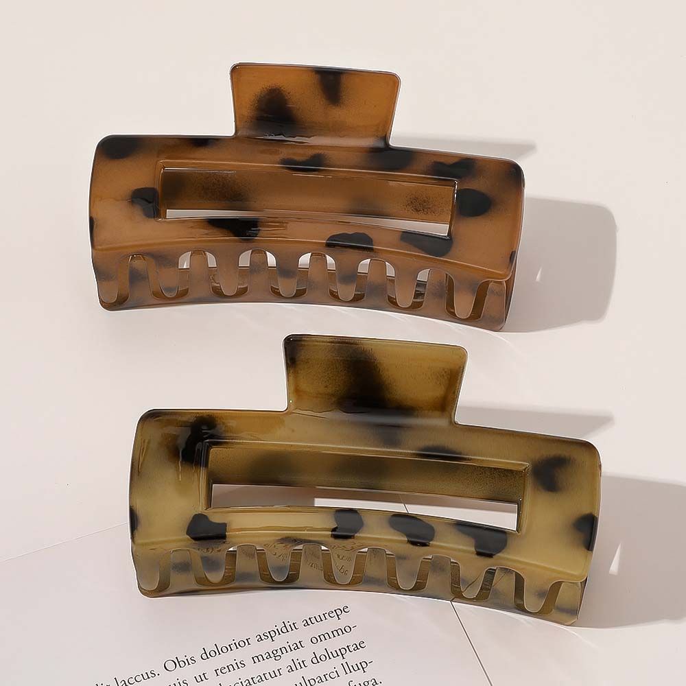 Kẹp Tóc Càng Cua Hình Tròn Bằng Acrylic Đơn Giản Thời Trang Hàn Quốc Cho Nữ