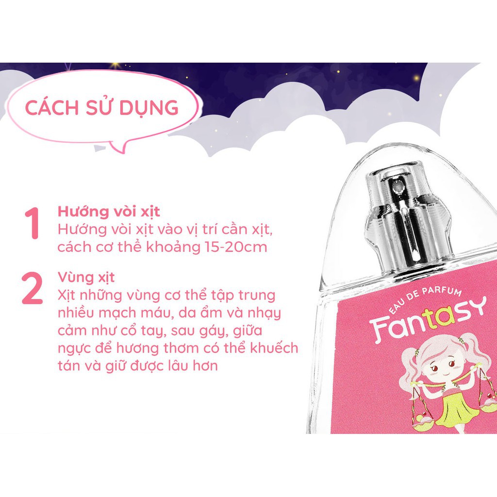 Nước Hoa Fantasy 12 Cung Hoàng Đạo Thiên Bình - Libra 20 ml