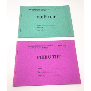 5 Quyển Phiếu Thu, Chi A5 (1 Liên)