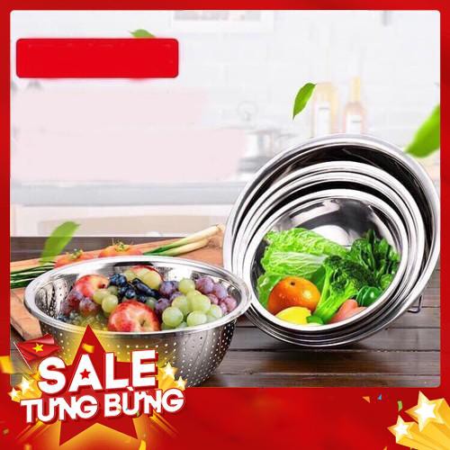 [SIÊU SALE] Rổ Inox set 5 cái - CỰC RẺ