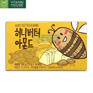 Hạnh nhân tẩm bơ mật ong Tom's Farm 100g [VITAMIN HOUSE]