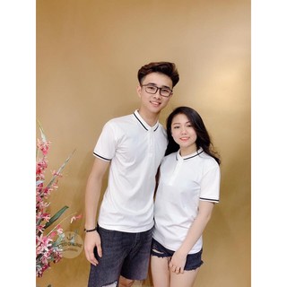 Áo phông polo nam nữ cổ viền