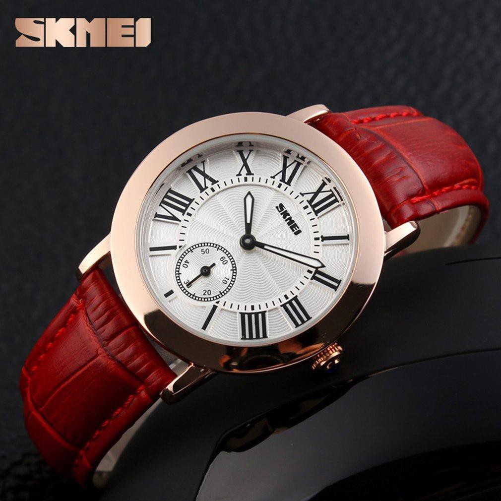 Women Fashion Watch Stainless Steel Leather Band Analog Quartz Wrist Watch