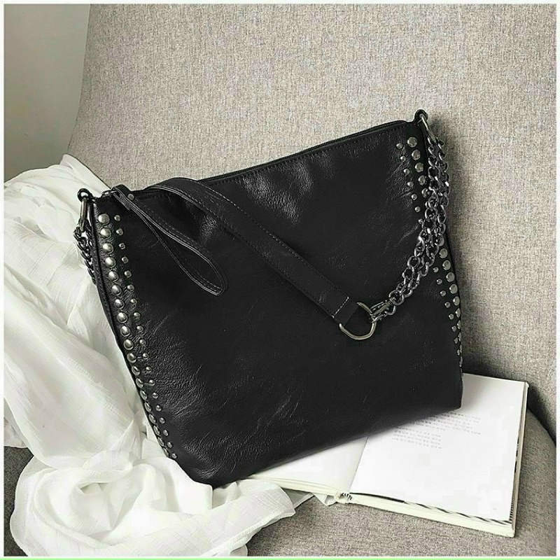 TÚI XÁCH NỮ VỪA A4 VIỀN ĐINH TÚI TOTE DA GIÁ RẺ HÀNG ĐẸP LOẠI 1 + HÌNH THẬT