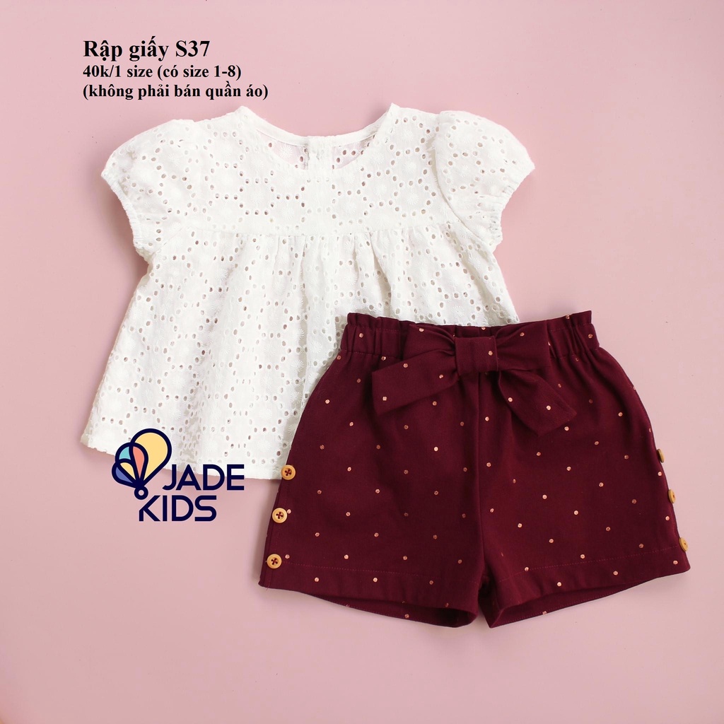 RẬP GIẤY ĐỒ BỘ BÉ GÁI S37
