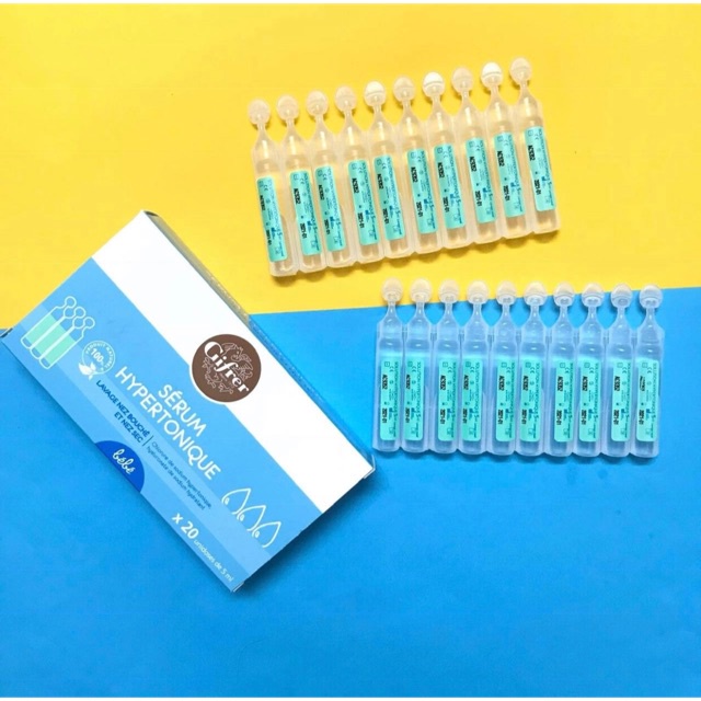 Nước muối nhỏ mũi Gifrer tép xanh của Pháp