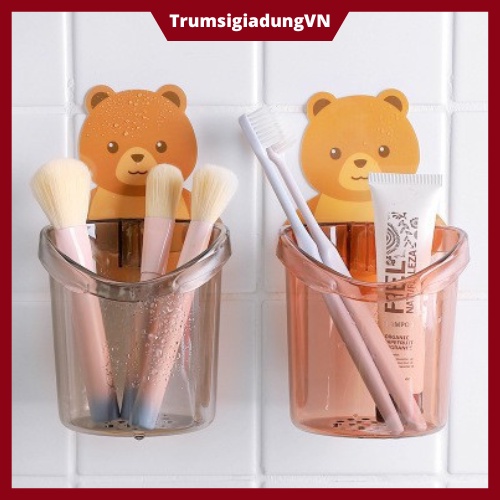 Cốc gấu đựng bàn chải đánh răng