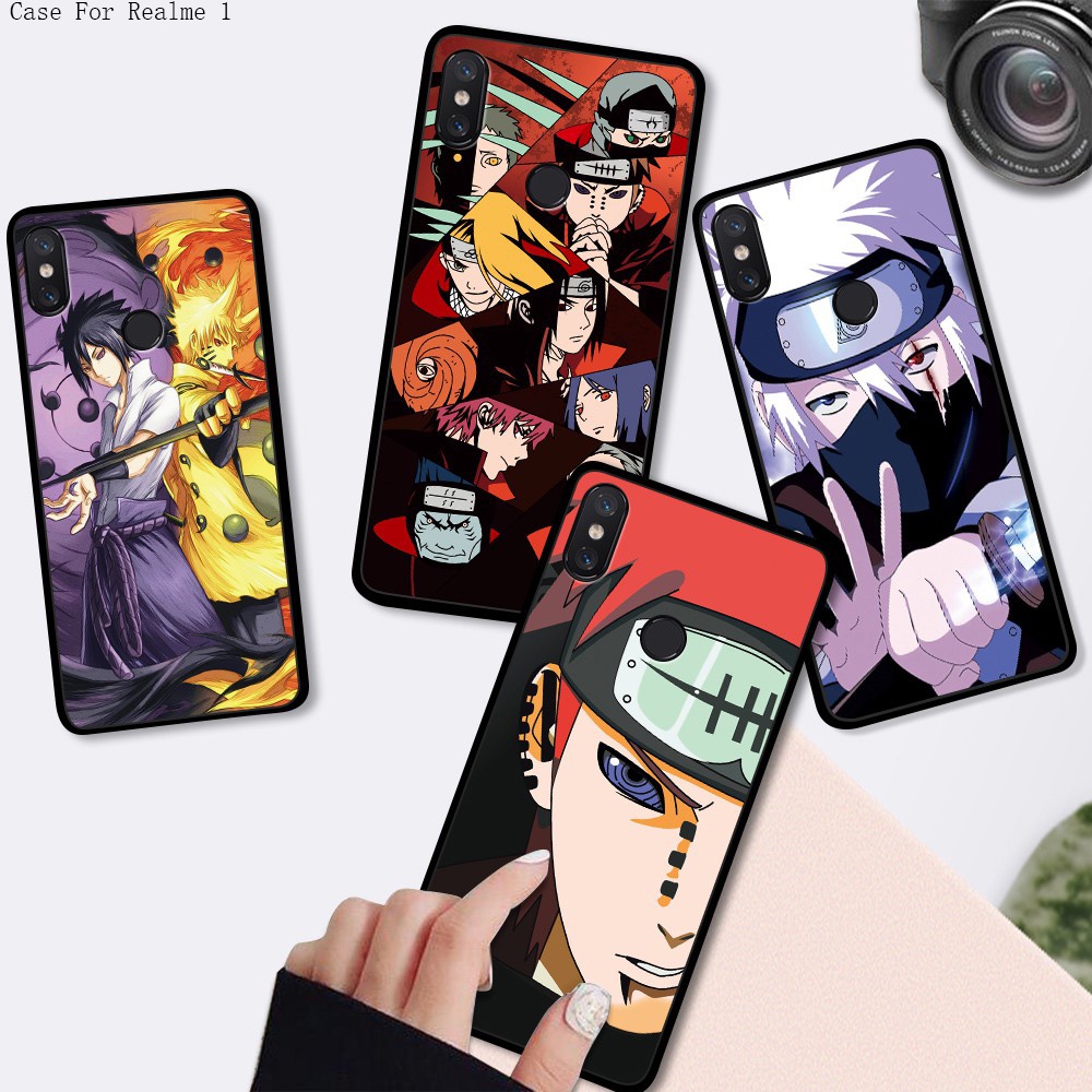 For Realme 5 5i 5S 3 2 1 U1 Pro OPPO realmi readme Soft Phone Case Silicone Casing TPU Anime Naruto Sasuke Full Cover Shockproof Back Cases