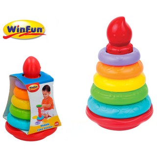 Cột Bánh Tháp Xếp Chồng Vòng Màu Sắc Winfun 0774