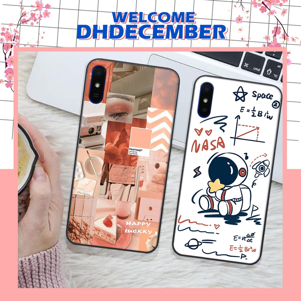 Ốp lưng Xiaomi REDMI 9A in hình nice ,good luck happy ốp xinh viền dẻo đẹp chất
