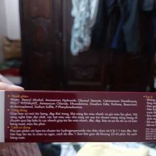 Thuốc nhuộm tóc màu NÂU CAM ( kèm trợ nhuộm , găng tay)