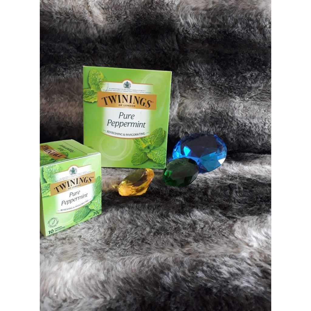 Trà túi lọc TWININGS ( Trà Hoa cúc, Trà Bạc Hà, Trà xanh, Trà  English Breakfast, Rusian Caravan, Earl Grey)