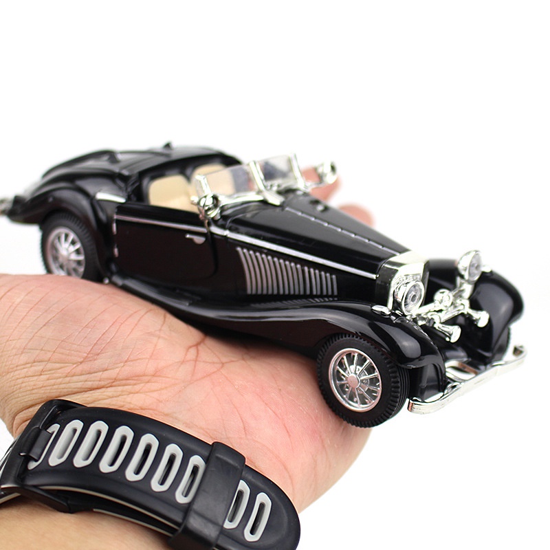 Mô Hình Xe Hơi Mini Bằng Hợp Kim Tỉ Lệ 1 / 28 Phong Cách Cổ Điển Có Lưng