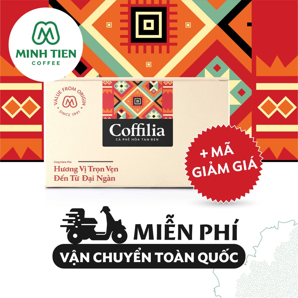 [MUA 2 TẶNG 1]Cà phê hòa tan đen - Coffilia hộp 30g | BigBuy360 - bigbuy360.vn