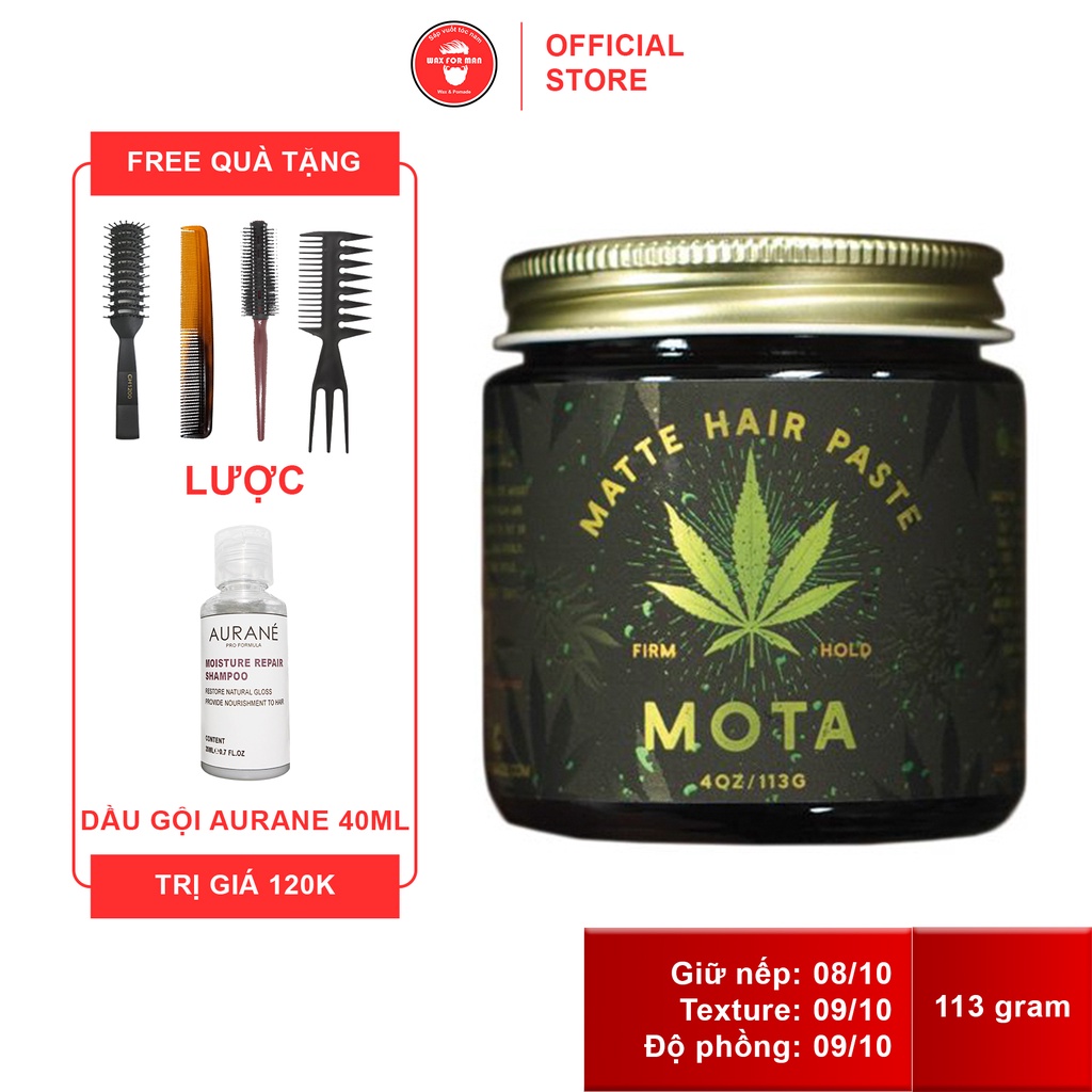 Sáp vuốt tóc Grim Grease Mota Matte Hair Paste