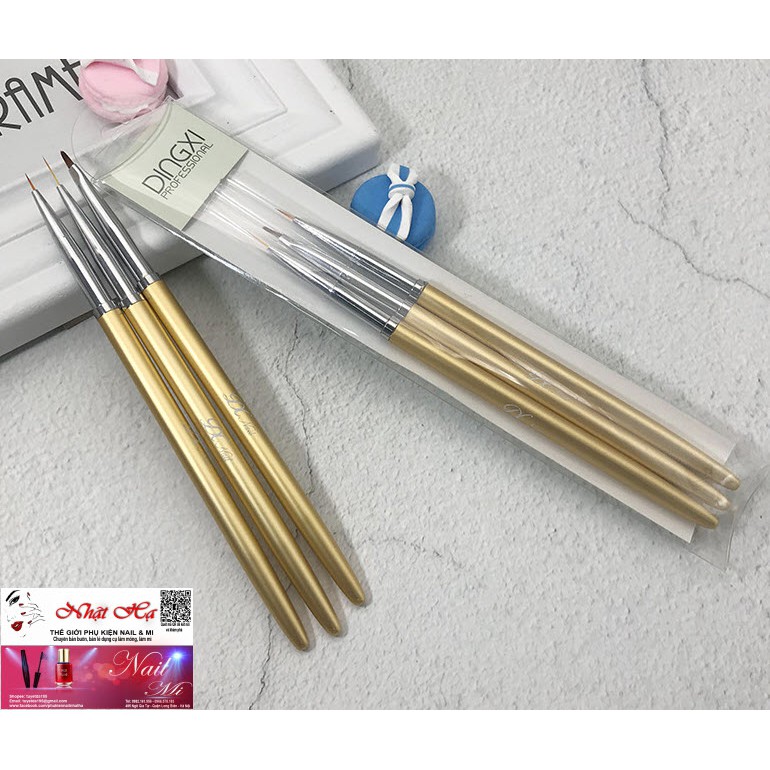 Bộ Bút Cọ Vẽ Móng Tay DingXi Cao Cấp Japan Nail Art Brush