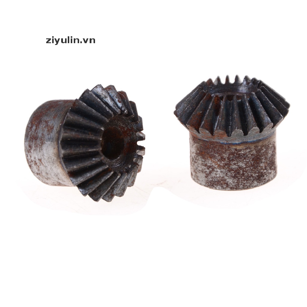 Set 2 Bánh Răng Kim Loại 1 Mô Đun 20 Răng 7mm 90 Độ 7mm Chuyên Dụng