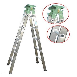 Thang inox chữ A cao 2m