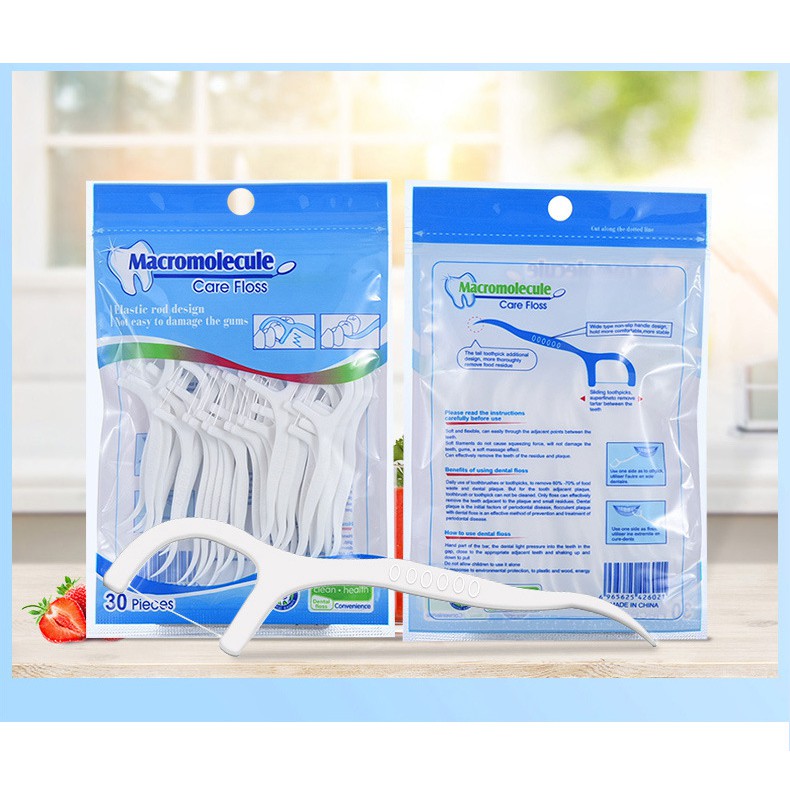 Chỉ nha khoa đảm bảo vệ sinh răng miệng set 50 chiếc tiện dụng chất lượng.