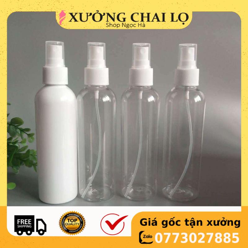 Chai Xịt Phun Sương ❤ GIÁ RẺ NHẤT ❤ Chai nhựa pet xịt phun sương 150ml,200ml,250ml chiết mỹ phẩm, đựng nước hoa .