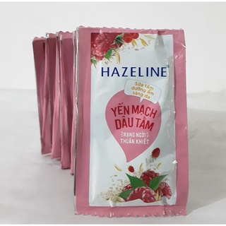 Sữa Tắm sáng da Hazeline Yến mạch và dâu tằm dây 6g x 10 gói