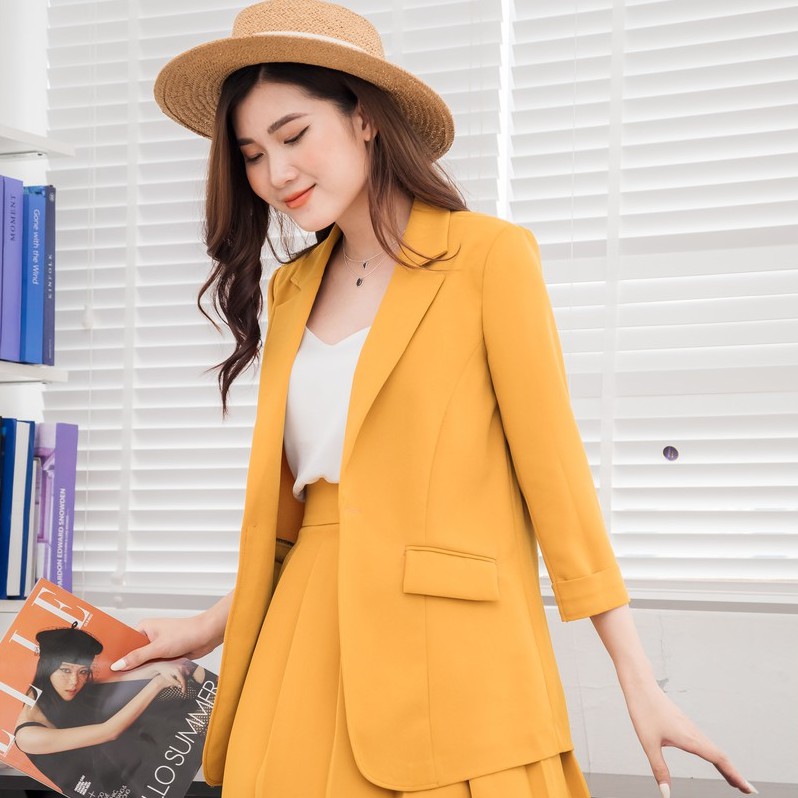 Áo khoác blazer, áo vest nữ kiểu Hàn Quốc tay lỡ, chất vải đẹp, nhiều màu - Thời trang công sở WFstudios