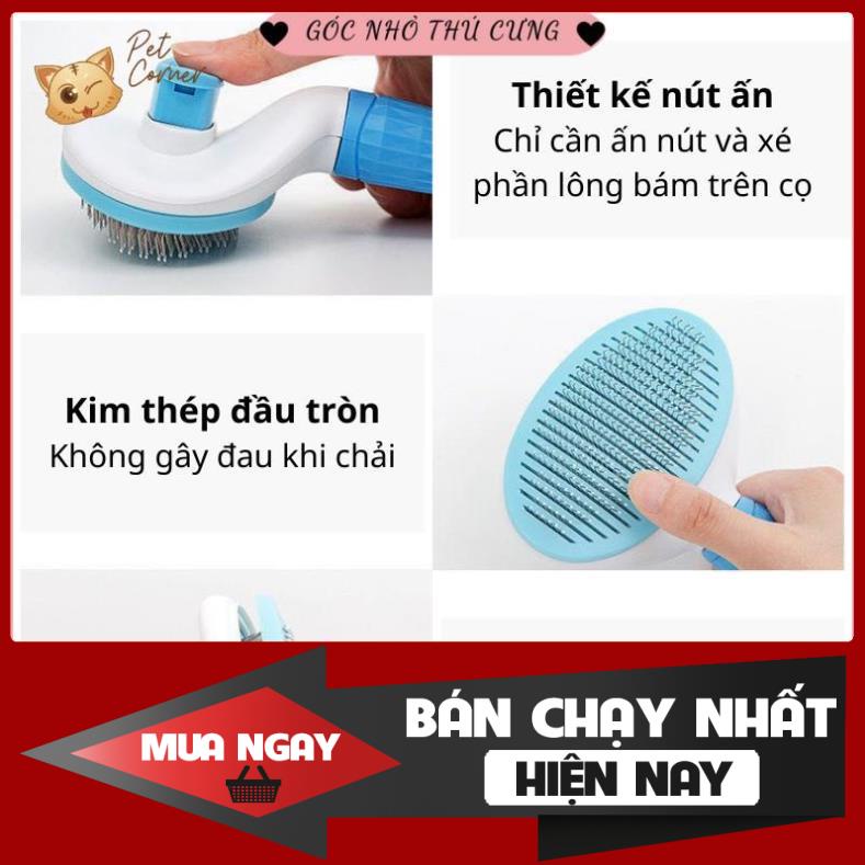 [❌GIÁ SỈ❌] Lược chải lông chuyên dụng có nút bấm nhả lông cho thú cưng (Lược chải lông, gỡ rối lông cho chó mèo) ❤️