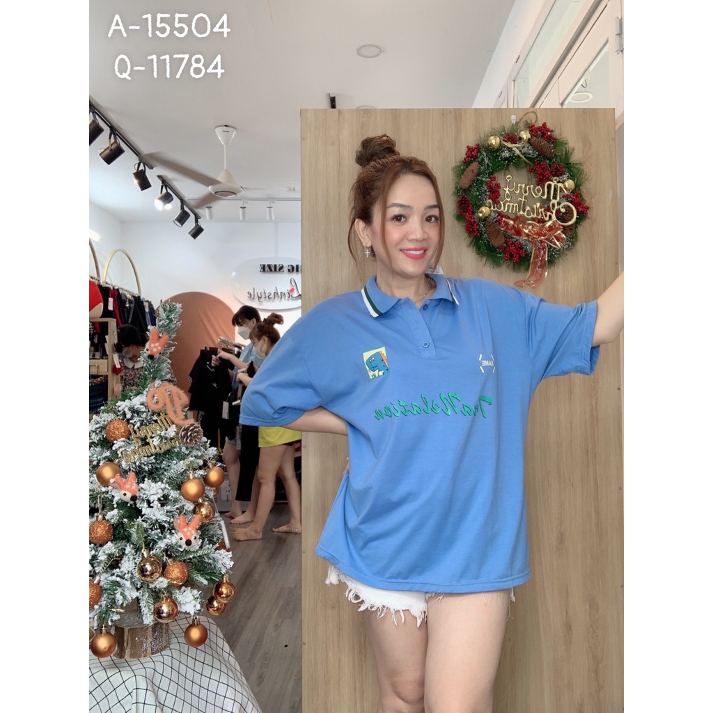 SALE Áo polo BIG SIZ chữ TRA 15504