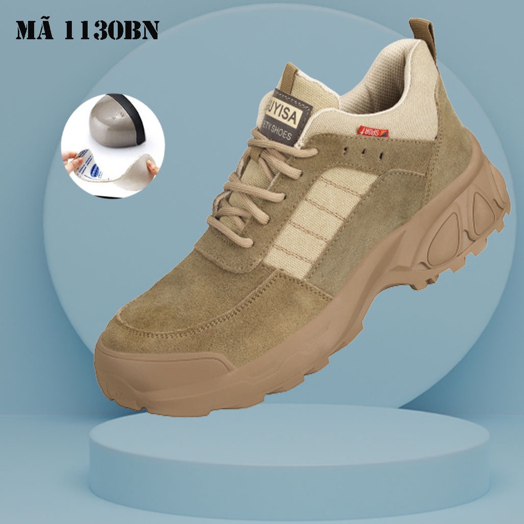 Giày bảo hộ lao động nam Guyisa thời trang thể thao siêu nhẹ chống đinh va đập ngón êm mềm bền | BigBuy360 - bigbuy360.vn