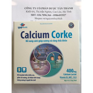 (Chính hãng) Calcium Corke chứa vitamin MK7 bổ sung canxi giúp xương chắc khỏe