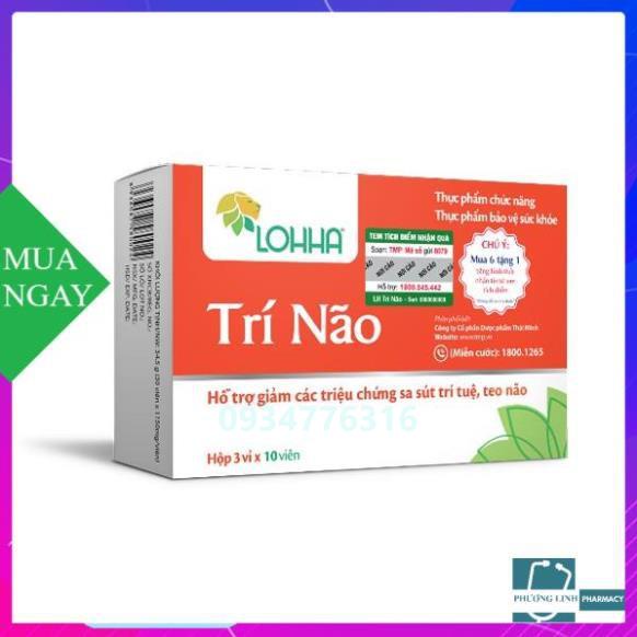 [6 TẶNG 1] LOHHA TRÍ NÃO – Bảo Vệ Thần Kinh, Ngừa Suy Giảm Trí Nhớ, Sa Sút Trí Tuệ, Alzheimer, Teo não