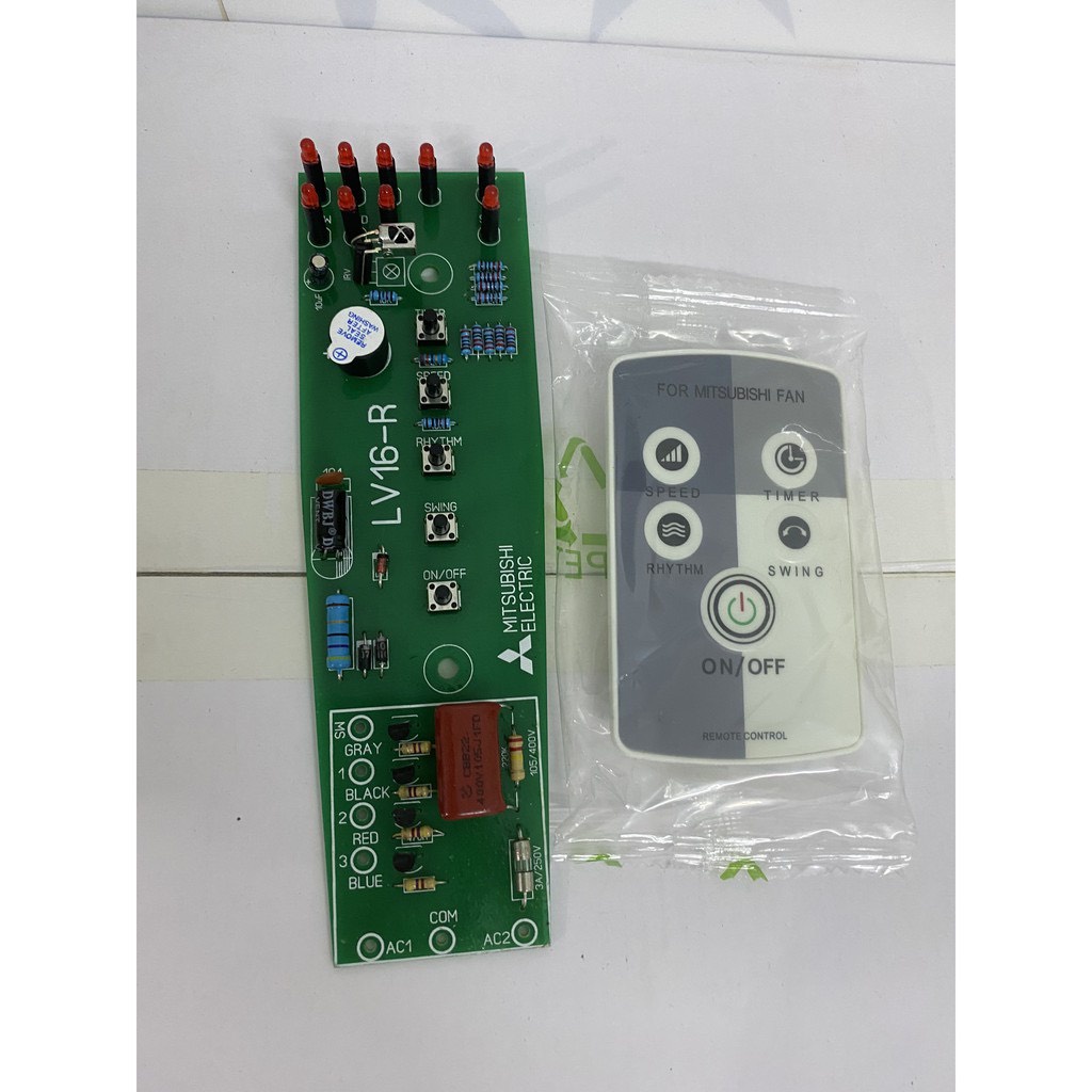 Mạch quạt đứng  Mitsubishi LV16 Hàng linh kiện cắm ăn theo khiển zin