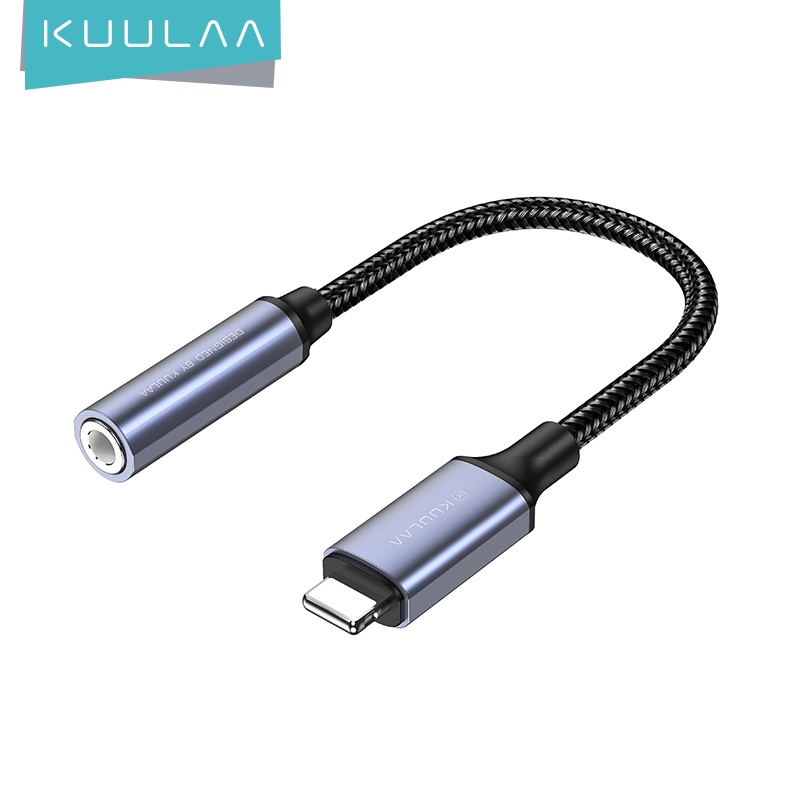 Cáp chuyển đổi KUULAA cổng lightning sang AUX 3.5mm cho iPhone