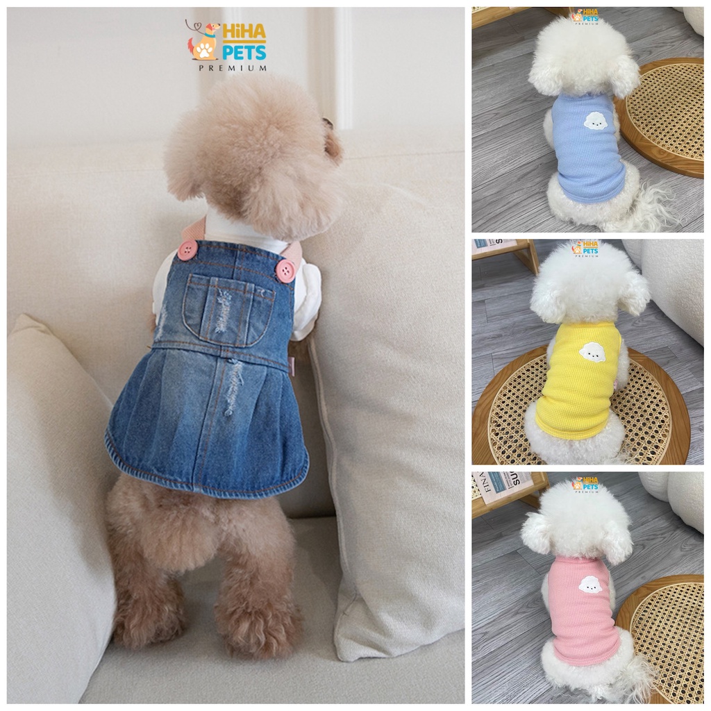 Áo Thun Cho Cún Mèo Mát Mẻ Dễ Thương Thun Cotton 100% Quần Áo Thú Cưng Cao Cấp Nhất Của Hiha Pets Việt Nam.